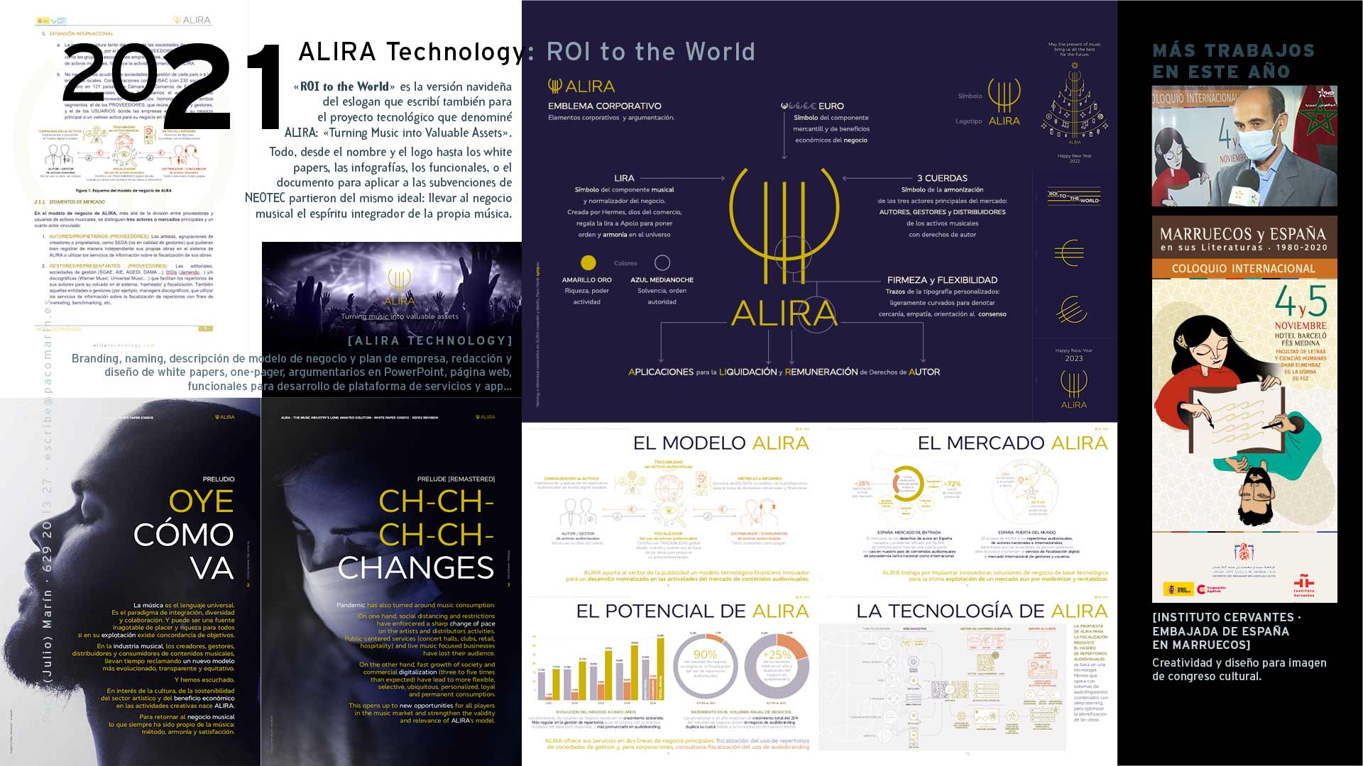 Porfolio de Paco Marín. 2021. Co-fundación, gestión del proyecto ALIRTA, branding, naming, descripción del modelo de negocio y plan de empresa, redacción y diseño de white papers, one-pager, argumentarios en PowerPoint, página web, funcionales, UX y UI para el desarrollo de plataforma de servicios y app.